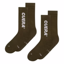 Cuera Padel Socks 2-Pack Army/White