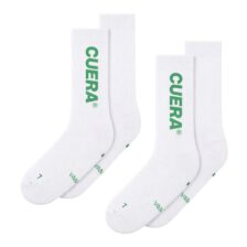 Cuera Padel Socks 2-Pack White/Green